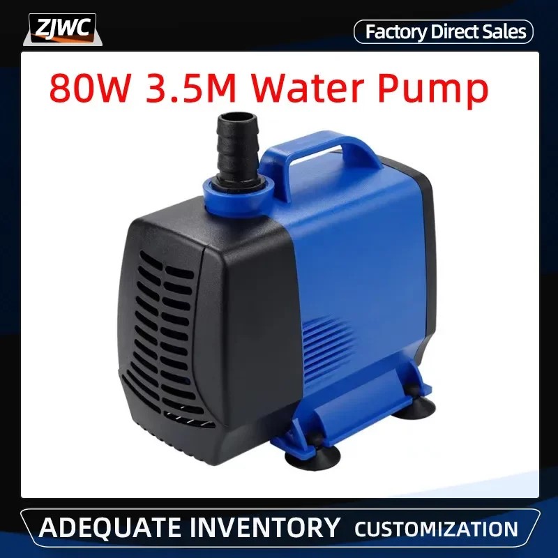 Bomba de Água Multifuncional para Motor do Eixo Cnc Máquina de Gravação Submersível Ferramenta de Refrigeração 220v 80w 3.5m 1pc