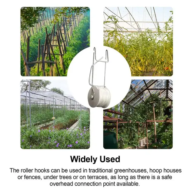 6 Pcs Kerti Gazdaságok Paradicsomhorgok Rácsos Hengerek Zöldségültetvények Támogatás A Paradicsom Növényi Üvegházhatású Kertészeti Szerszámhoz - Image 4