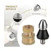 ROUE Sewer Cleaning Tool High-pressure Nozzle 5000psi Pipe Cleaner 1/4 Inch Connector 2