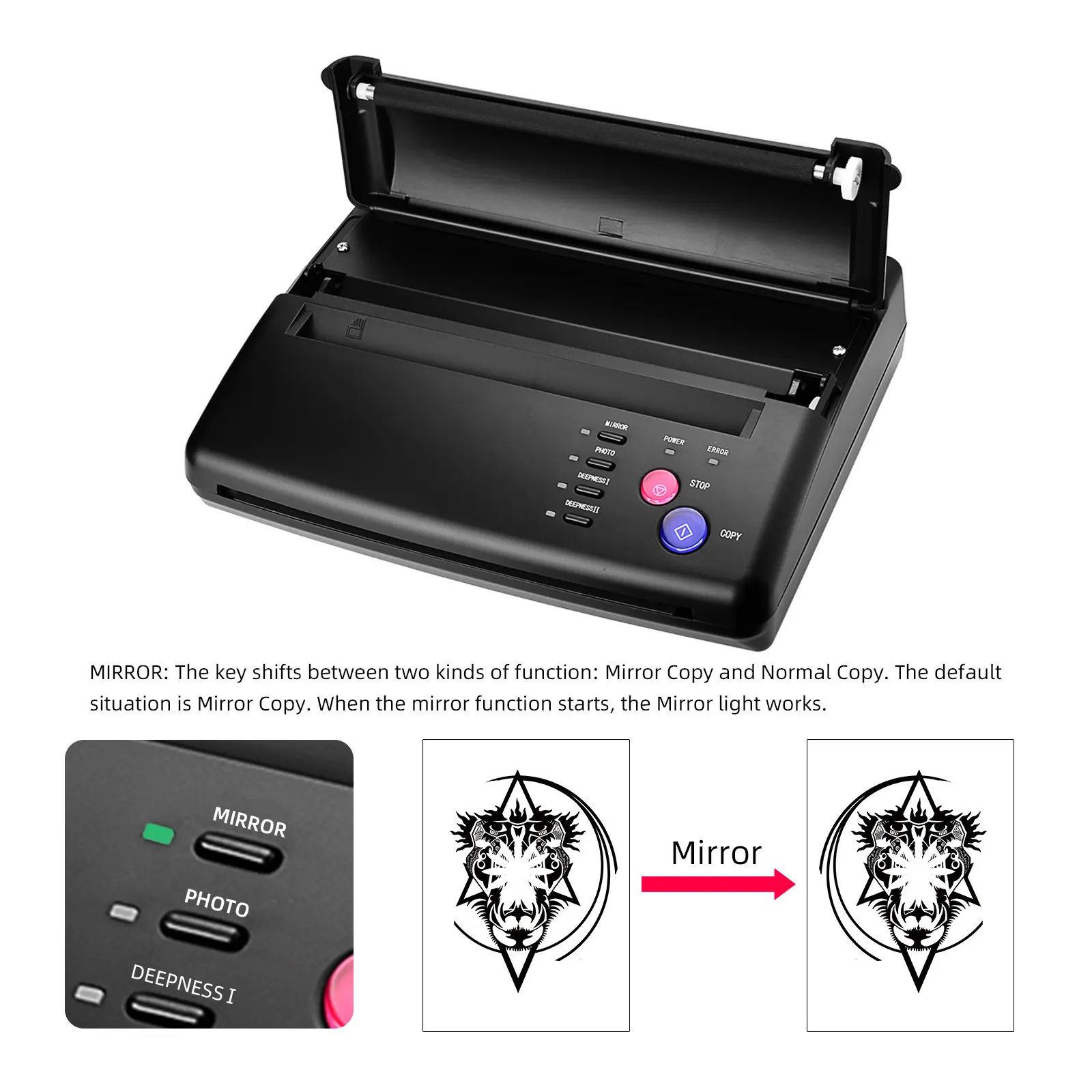 

Professional Tattoo Stencil Maker Transfer Machine Flash Thermal Copier Printer Supplies Tool Drop Shipping