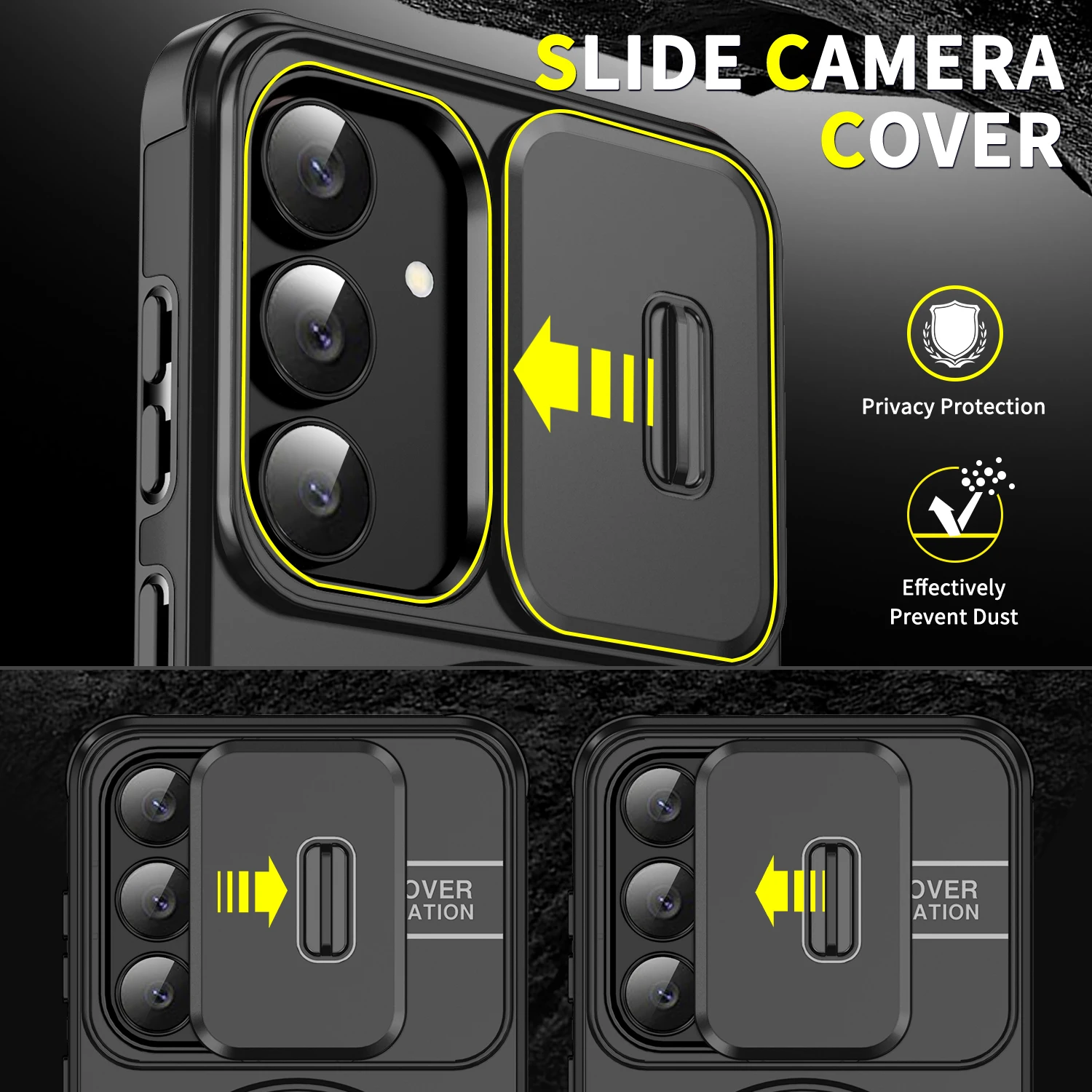 Slide Cap Cover Case with Stand Functionality