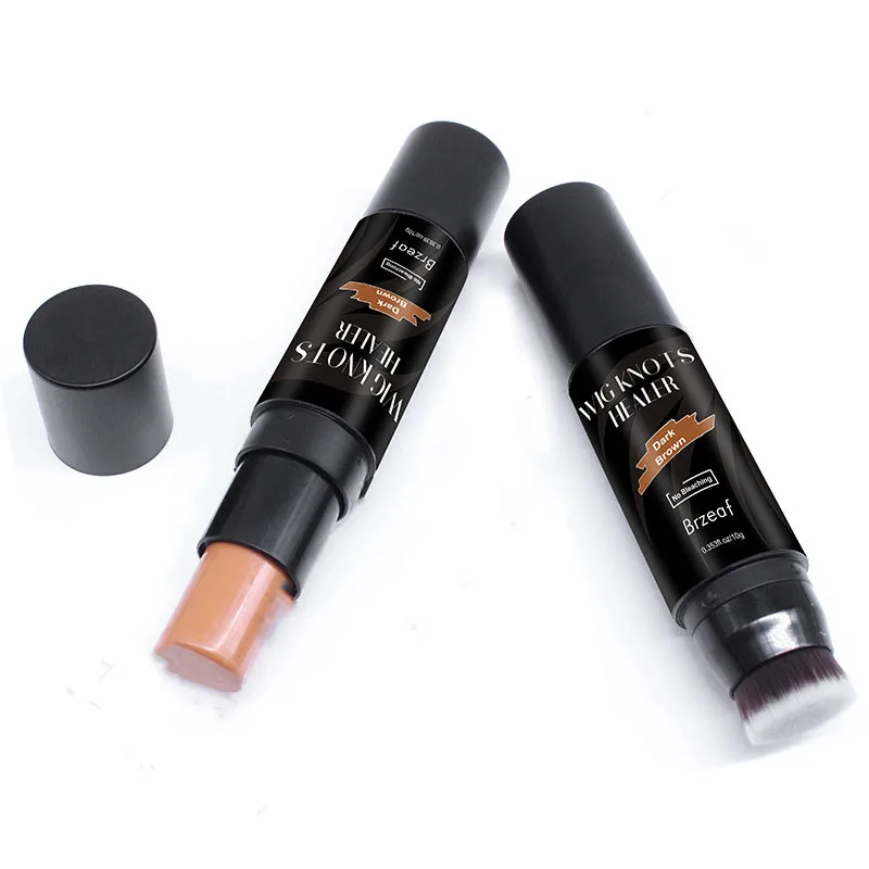 Human hair Lace Wig Lace Dyeing Stick with Brush 10G Waterproof Portable Lace Knot Concealer Dark Brown Lace Tint adhesives 5