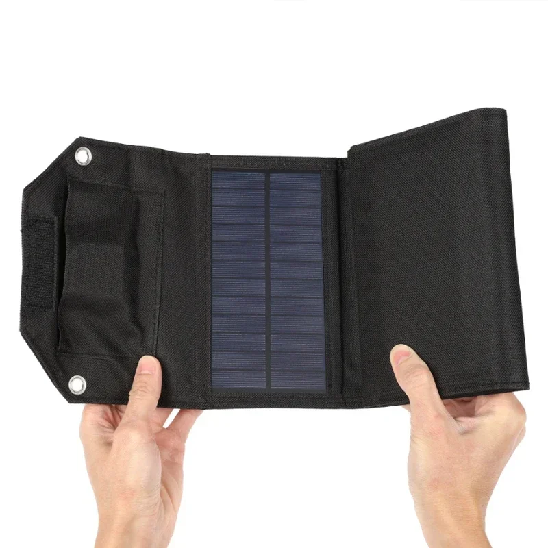60W/80W/100W Folding Solar Panel USB 5V Solar Charger Portable Battery Power Bank Outdoor Camping Hiking + Cable