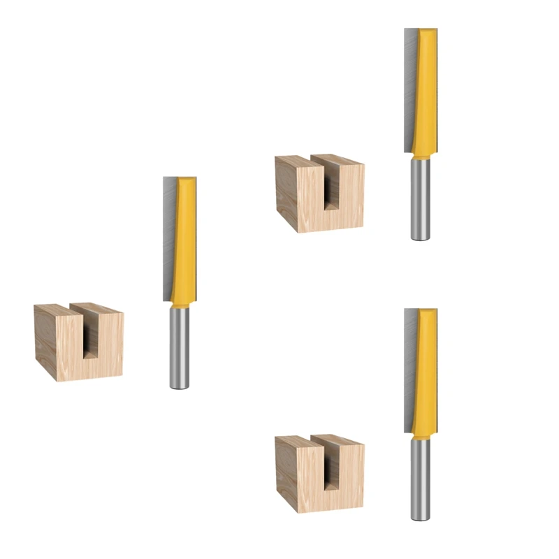 

Хвостовик 1/4 дюйма, роутер с прямым хвостовиком, фрезы из карбида вольфрама, Длинные прямые фрезы, сверло для деревообработки