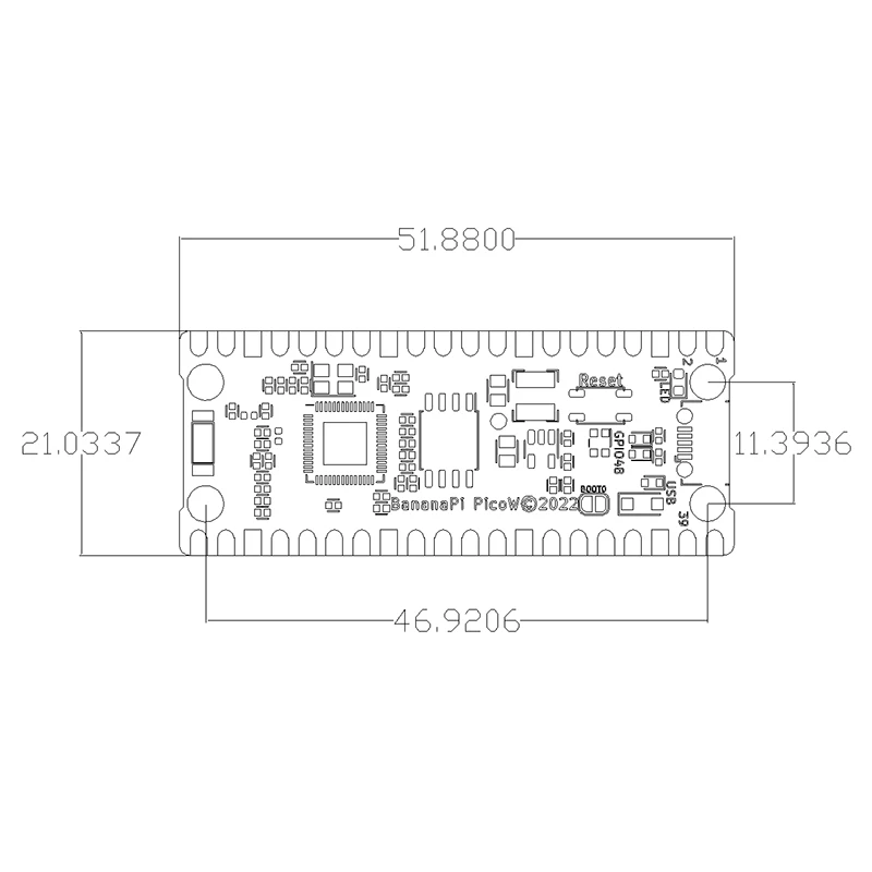 ٳ  BPI-PicoW-S3 ESP32-S3 Ĩ ܺ PSRAM 2.4G  BT 5  ũƮѷ,   ڿ 