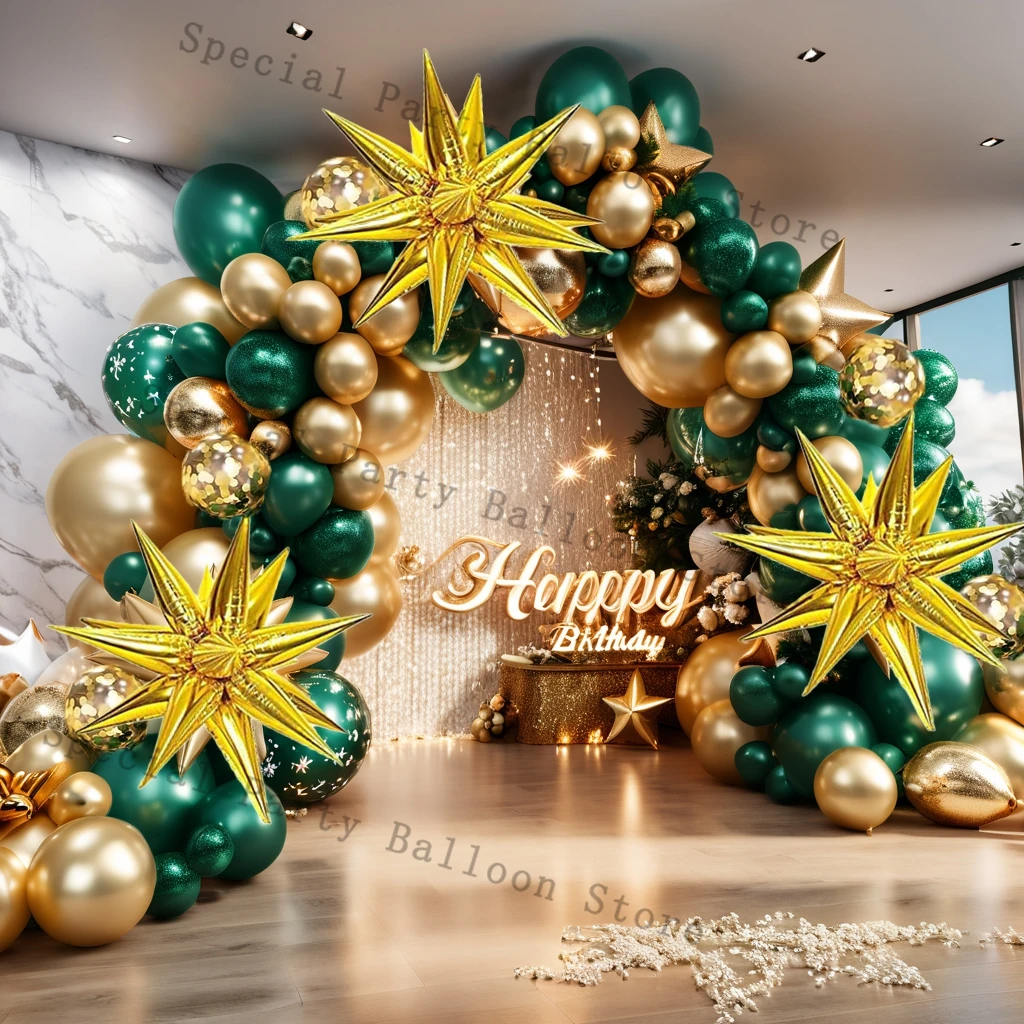 Decorations Kit Green Birthday