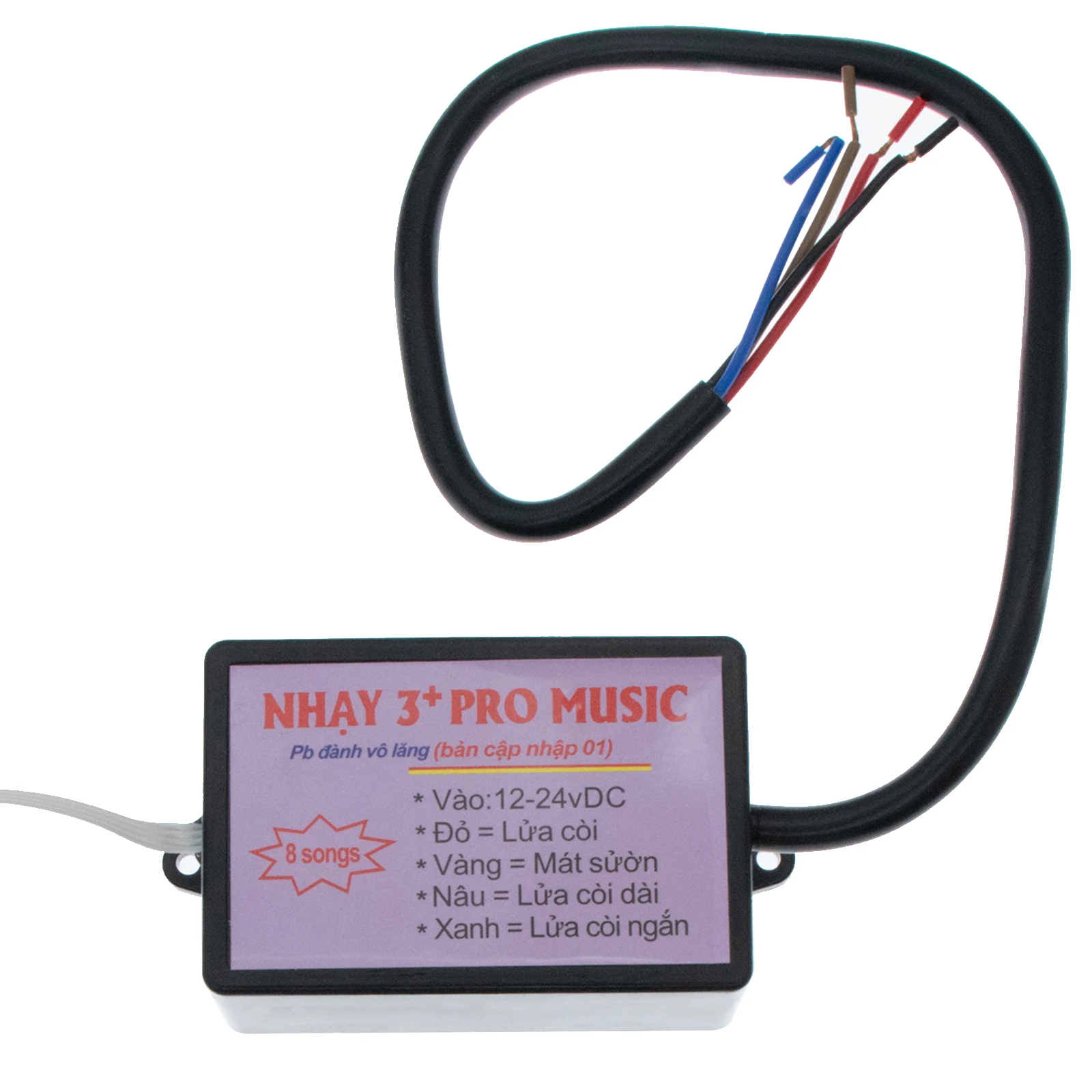12-24V Car Horn Controller Electric Horn Speaker Sound Control Unit with 8 Effects Switching for Car Marine Boat Truck