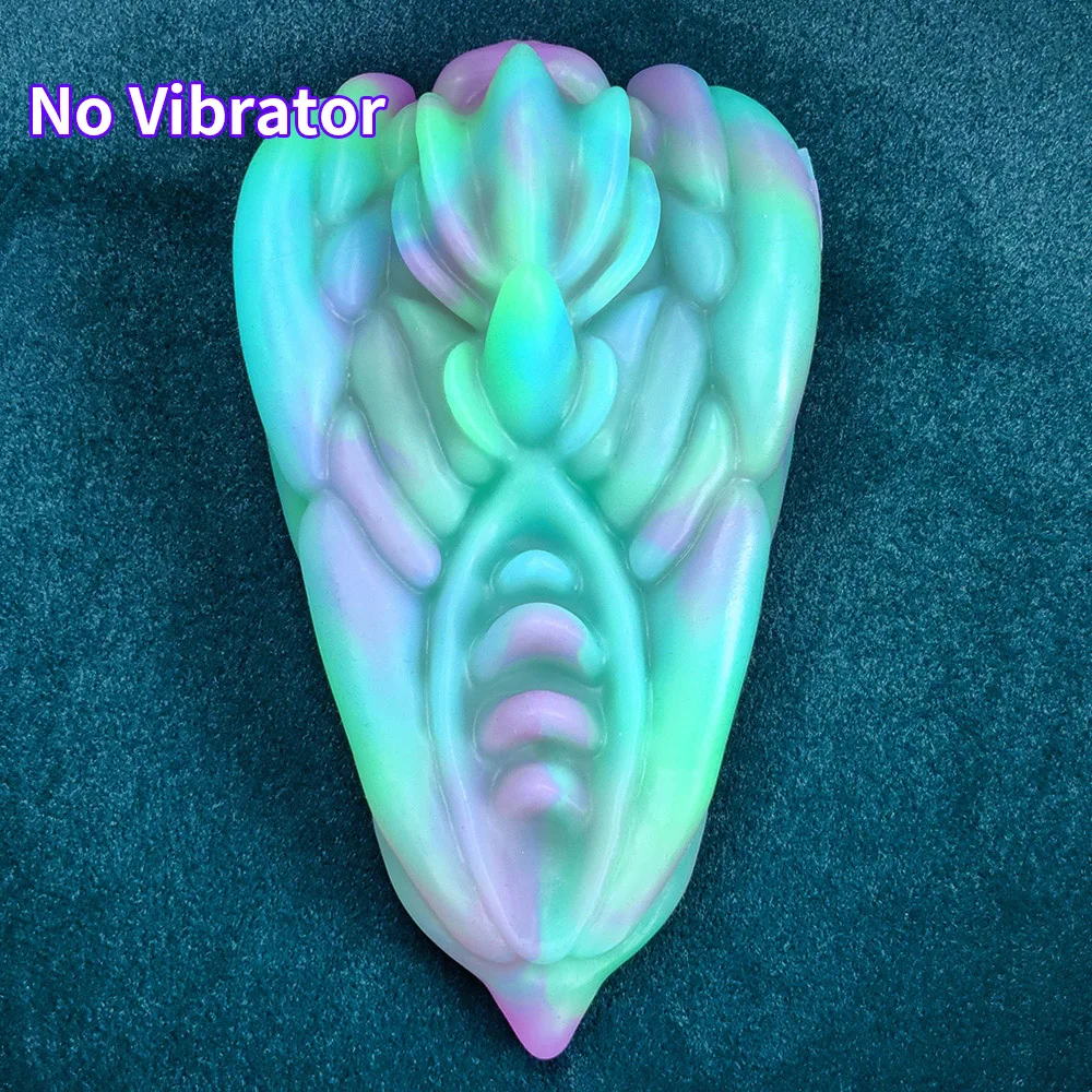 YOCY 2410 Liquid Silicone Sex Grinder Triangle With Tongue 10 Modes Vibrator Remote Control  Foreplay Sex Toy For Couples