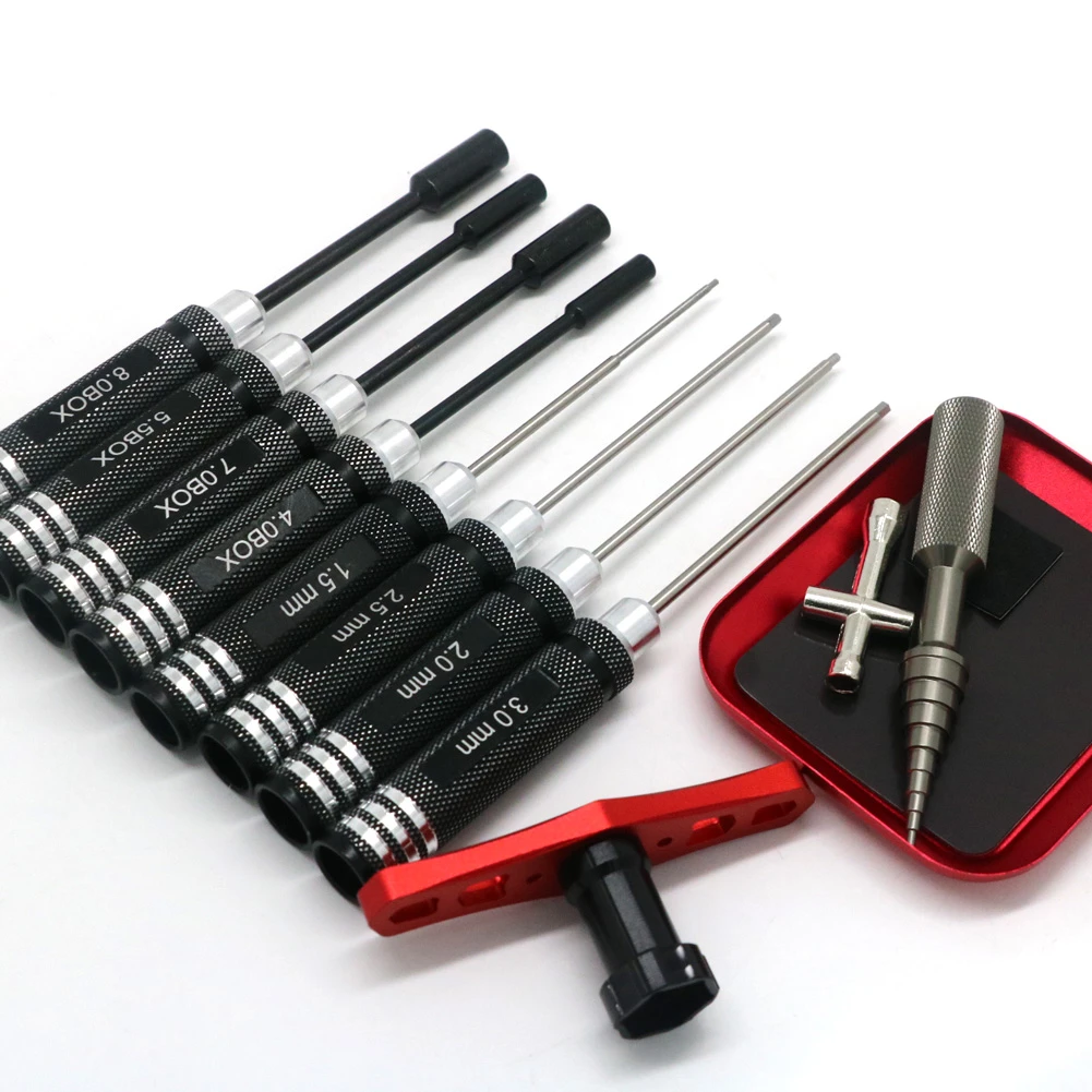 Rc Hex Driver Set Hexagonal Head Nut Drivers Wrench Rc Repair Tool Kit