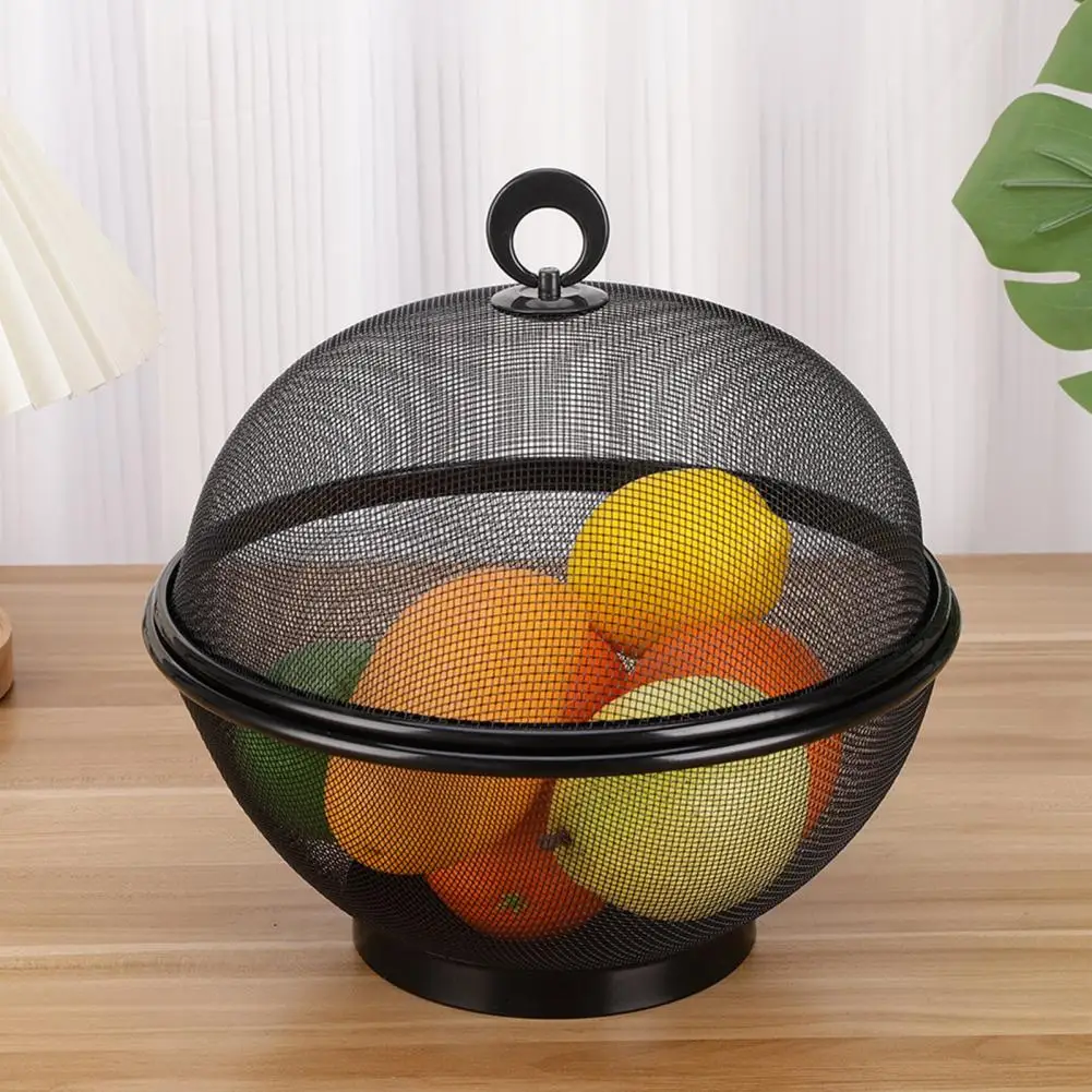 QPZK Ciotola di Frutta in Ceramica con Cestino in Metallo Dorato per Bancone da Cucina, Ciotola Decorativa per Il Tavolo, Grande Ciotola Decorativa