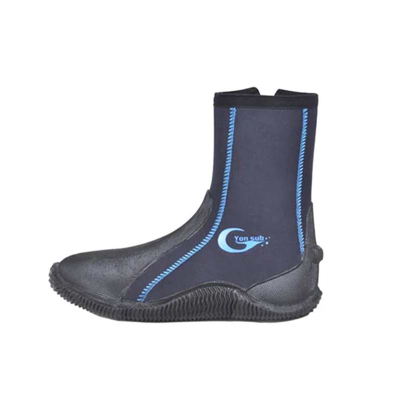Neoprene Water Booties 5mm Diving Boots Wading Shoes Anti Slip Wear Resistant Snorkeling Socks Winter