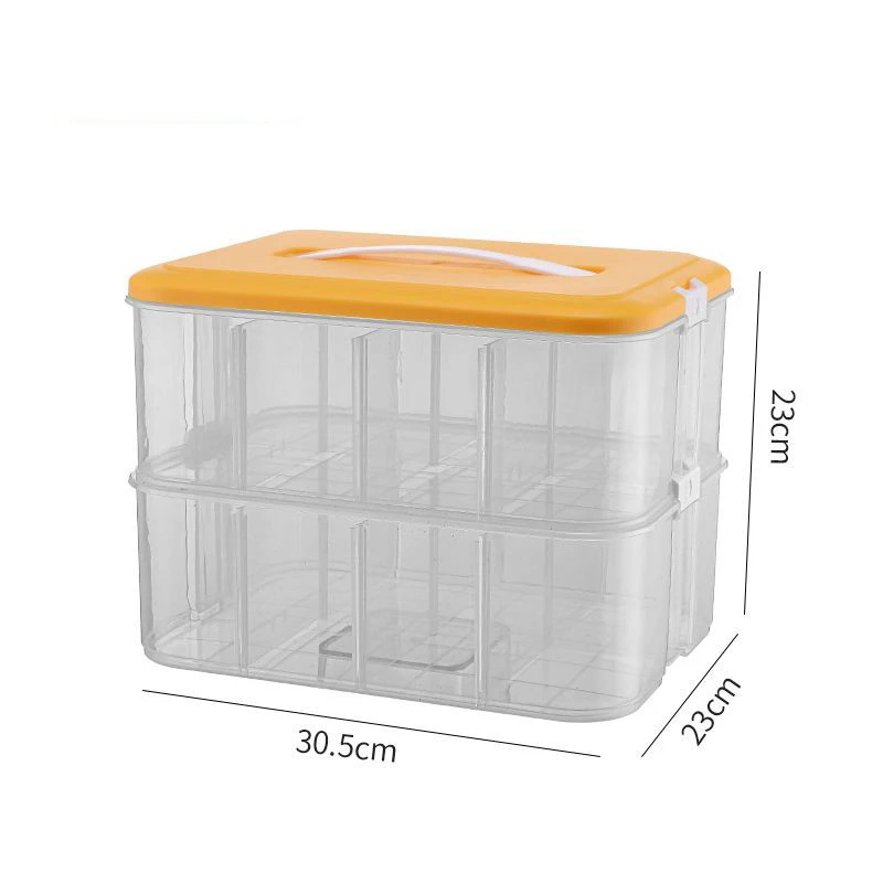 SGHUO 3-Tier Stackable Storage Container Box Bead Organizers and