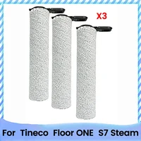 3 Pcs Roller Brush For Tineco Floor ONE S7 Steam Floor Scrubber Cleaner Roller Brush Spare Part Replacement Accessories 1