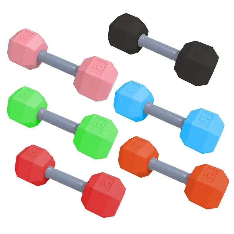 

Dumbbell Rattle 2pcs Dumbbell Training Exercise Toy for Workout Lightweight Play Gym Teether Engaging Sensory Rattle Teething To
