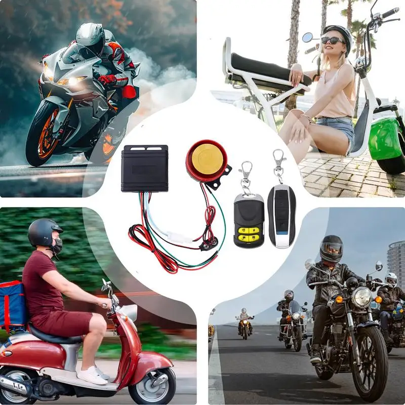 Alarm System Remote Control Engine Start Motorcycle Security Control Racing Alarm System Of Motorcycle 12V Scooter For