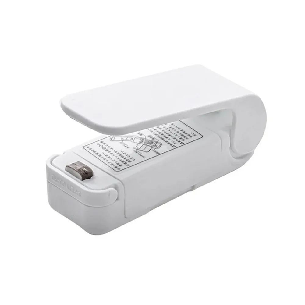 Kitchen Gadget Sealing Machine, Mini Plastic Package Sealer, Food Close Storage Bags Clips, Heat Bag Sealer, Portable 5