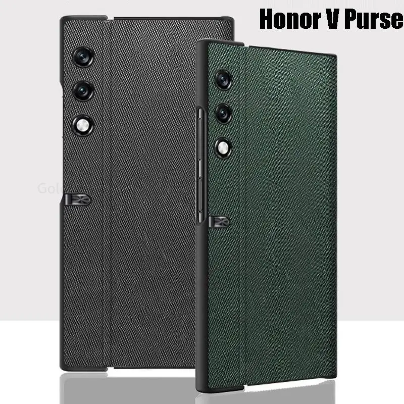 Cases For Huawei Honor V Purse 5G Cross Leather Shockproof Phone Case For Honor V Purse Full Protective Flip Cover For VCA-AN00