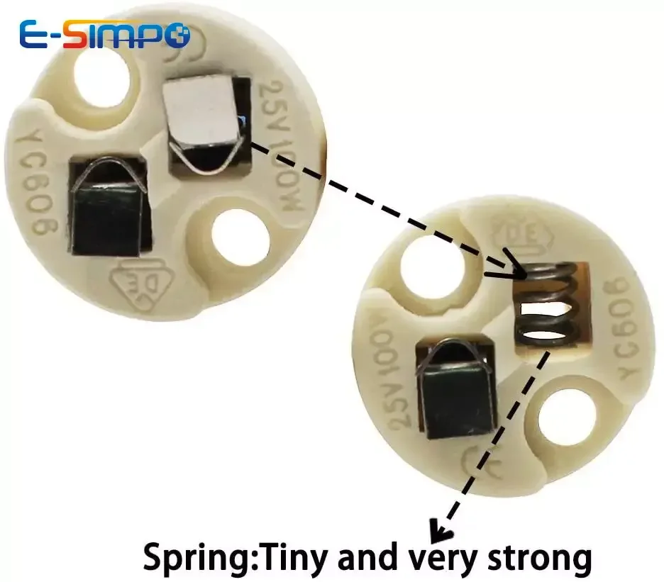 Torkase Lot De 10 Douilles Halogènes à Incandescence G4 GU5.3