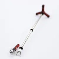 1:12 Dollhouse Mini Microphone Model With Stand Musical Instrument Furniture Dolls Accessories Kids Pretend Play Toys 2