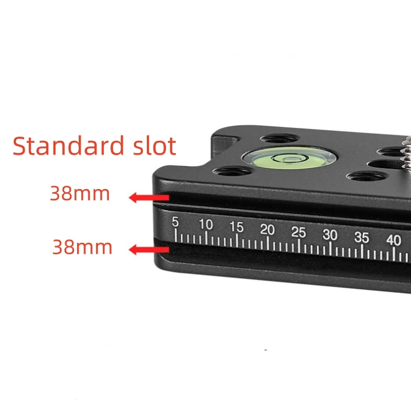 Tripod Head Camera Quick Release Plate Clamping Holder Focusing Rail Slider Bracket with 1/4 for Telephoto Lens Mounting DSLR