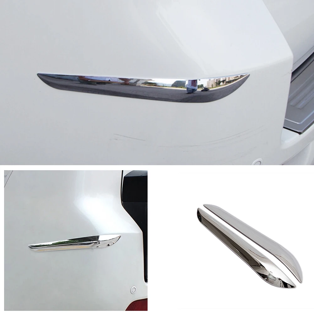 

ABS Chrome For Toyota Land Cruiser 150 Prado LC150 FJ150 2010-2017 Rear Corner Trim Bumper Guard Cover Car-styling Accessories