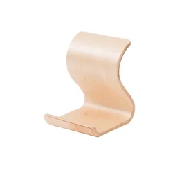 Elegant Wooden Phone and Tablet Stand - Portable, Durable, and Stylish Tabletop Decoration (S - Birch Wood)
