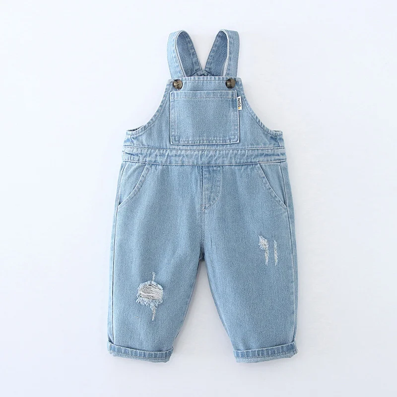 

Baby Jeans Overalls Pants For Girls Boys Jumpsuit For Baby Spring Toddler's Overalls Toddler Girl Casual Playsuit Trousers 9-36M
