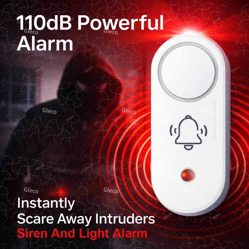 Zigbee 사이렌 알람 옵션 진동 감지 사운드 스트로브 라이트 Tuya Smart Life 및 Zigbee2MQTT를 위한 스마트 홈 보안 경고