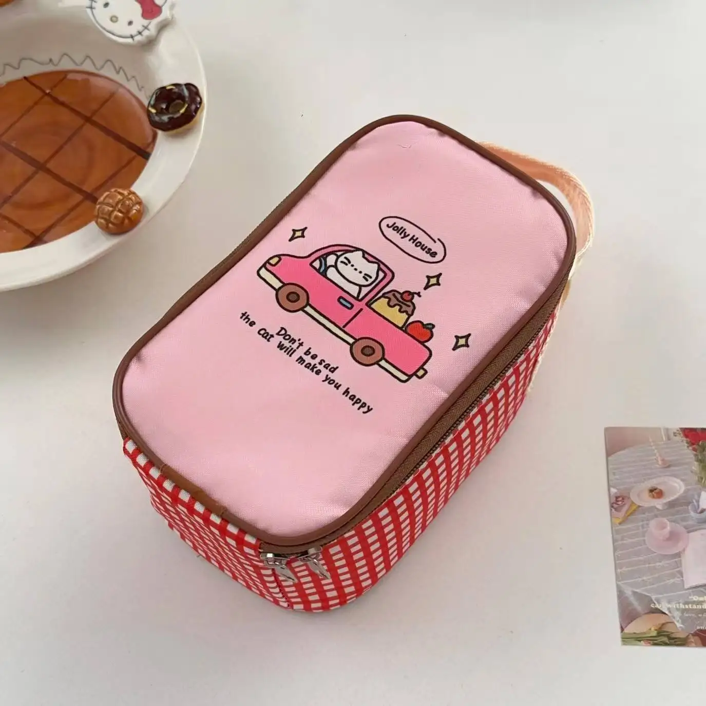 Tragbare Lunchbox-Tasche mit Dicker Aluminiumfolie, Winter-Isoliertasche für Studenten und Berufstätige, Isolierte Frühstückstasche, Allzweck-Tragetasche – Detail 7