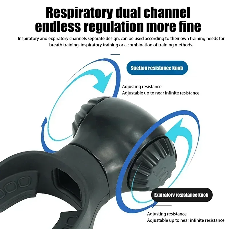 Food Grade Silicone Trainer Convenient Breathing Trainer Enhanced Breathing Control Lung and Muscle breathing exerciser breathing trainer