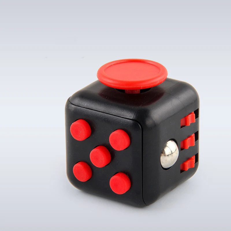 Stress Relief Solid Color Fidget Dice for Anxiety & Focus Enhancement