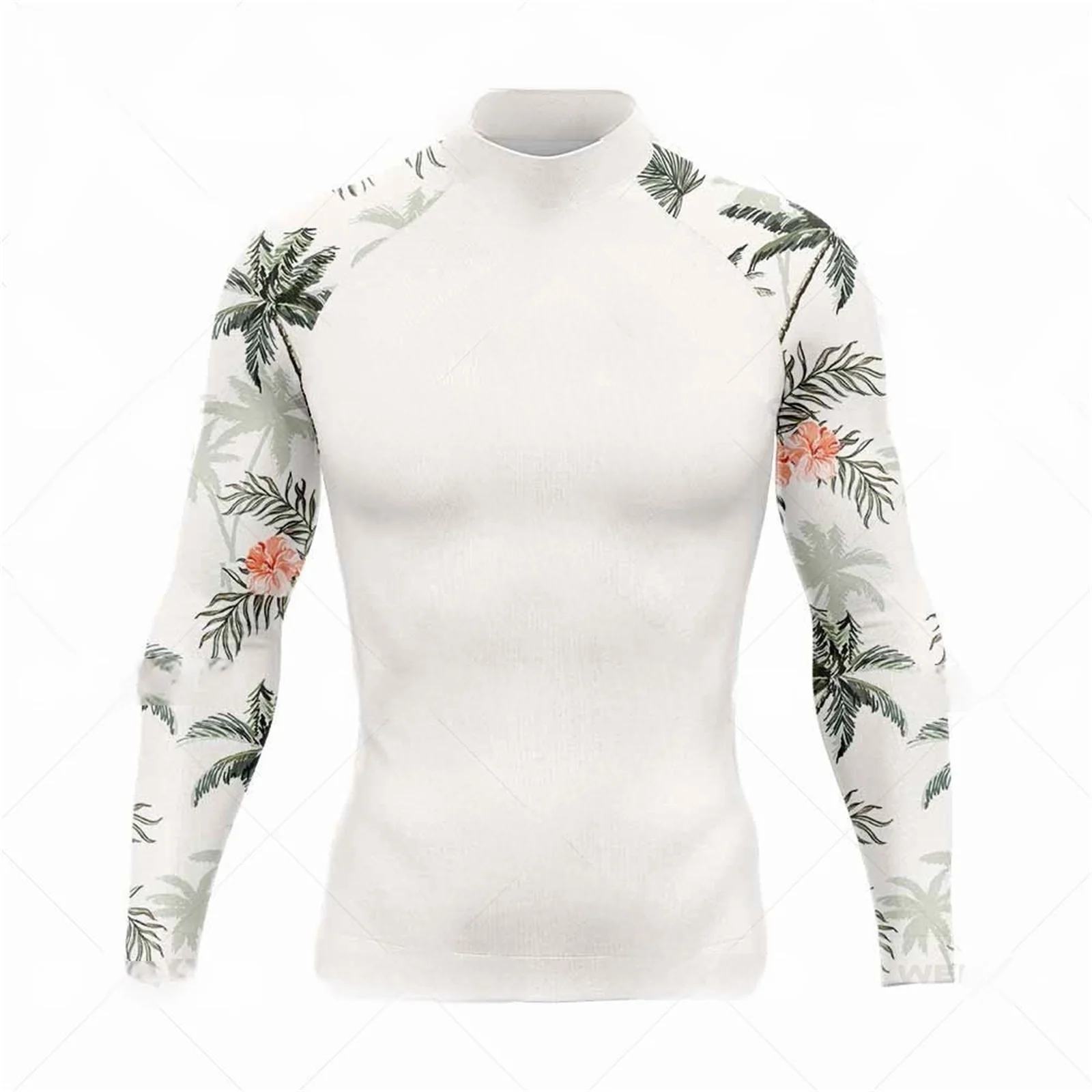 Men's Rash Guard Swim Shirts UPF 50+ UV Sun Protection Quick Dry