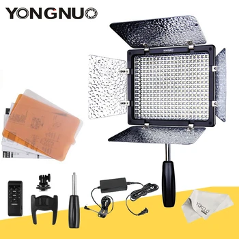 YONGNUO YN300III 3200-5500K 300 LED 조명, 결혼식용 카메라 조명, YN300 LED 패널 조명 옵션, AC 어댑터 포함