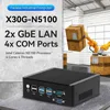 Fanless Industrial mini pc with 1xDDR4 2xGbE LAN 4xCOM RS232/RS485 4xUSB3.2 2xUSB2.0 Inter Celeron N5100 support WIN10 LINUX 1