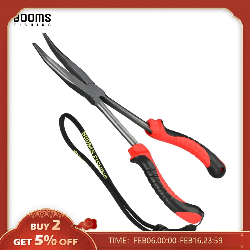 Booms Fishing F05 Fishing Pliers 28cm Long Nose Fish Hook Remover