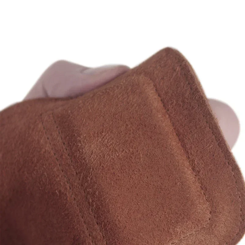 Weightlifting Gloves Hand Grips Gym Grips For Men Women Cowhide Palm Guards Weightlifting Fitness Workout Gloves Grips with Wrist Wraps Training Equipment