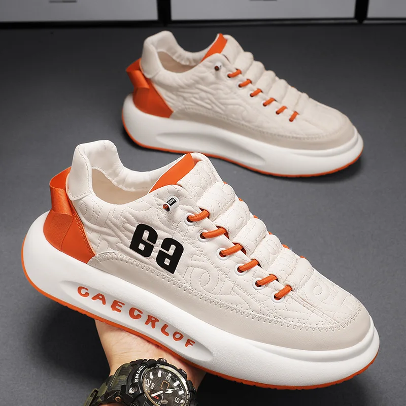 Men Vulcanized Sneakers Shoes Tennis Sports PU Slip-On Mix Color Winter Fur Skateboarding Walking Shoes Casual Shoe For Male