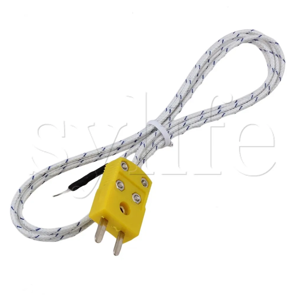 

1 Meter Thermocouple K Type Cable Probe Sensors with Mini Connector