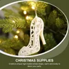 6 Pcs Christmas High Heels Hanging Ornaments Tree Decorations Mini Plastic Xmas High-heeled Shoes Pendant 4