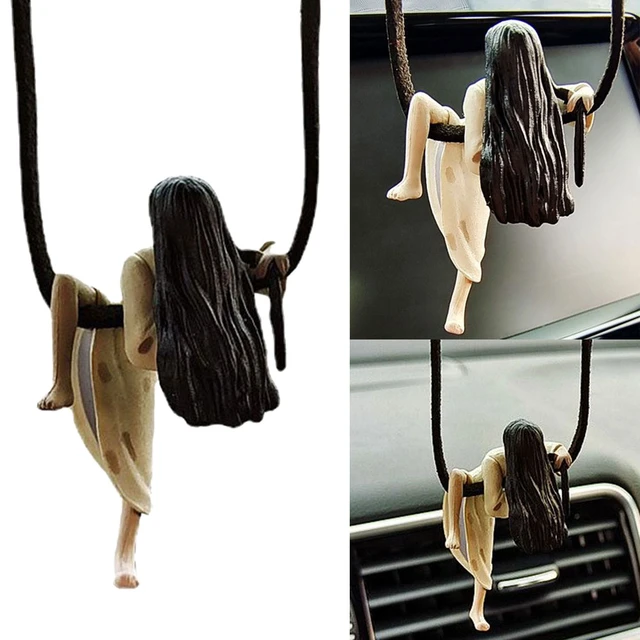 Hängende Zubehör Auto Anhänger Sadako Puppe Sadako Modell Auto Dekoration Rückspiegel  Auto Dekoration Zubehör - AliExpress