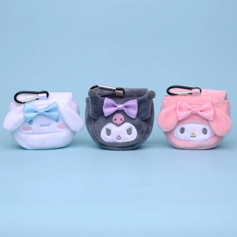 

Sanrio плюшевая женская сумка для монет моя мелодия коричная мультяшная монета наушники сумка для хранения ключей подвеска милый подарок