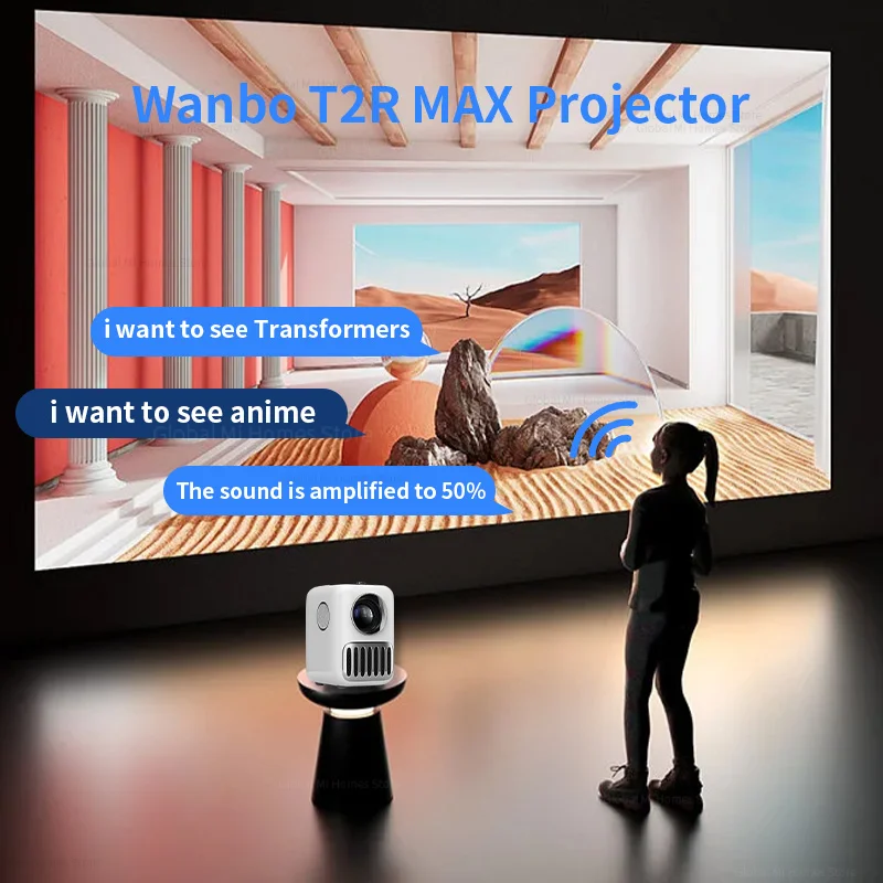 グローバル版 Wanbo T2R MAX プロジェクター フルHD 1080P ミニLED