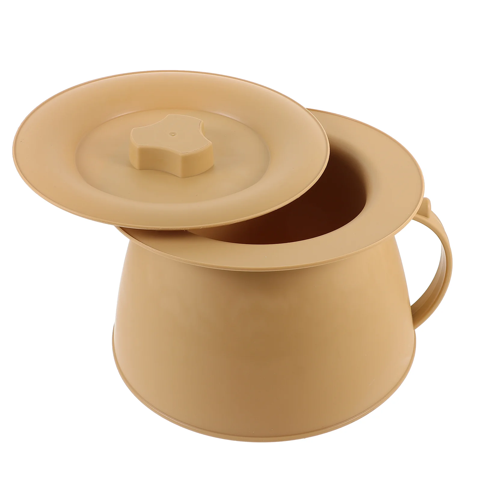 

Plastic Bedpan Bedside Urinal Bottle Handle And Cover Urinal Toilet Night Urine Jug Urine Container Pot Adults Car Travel