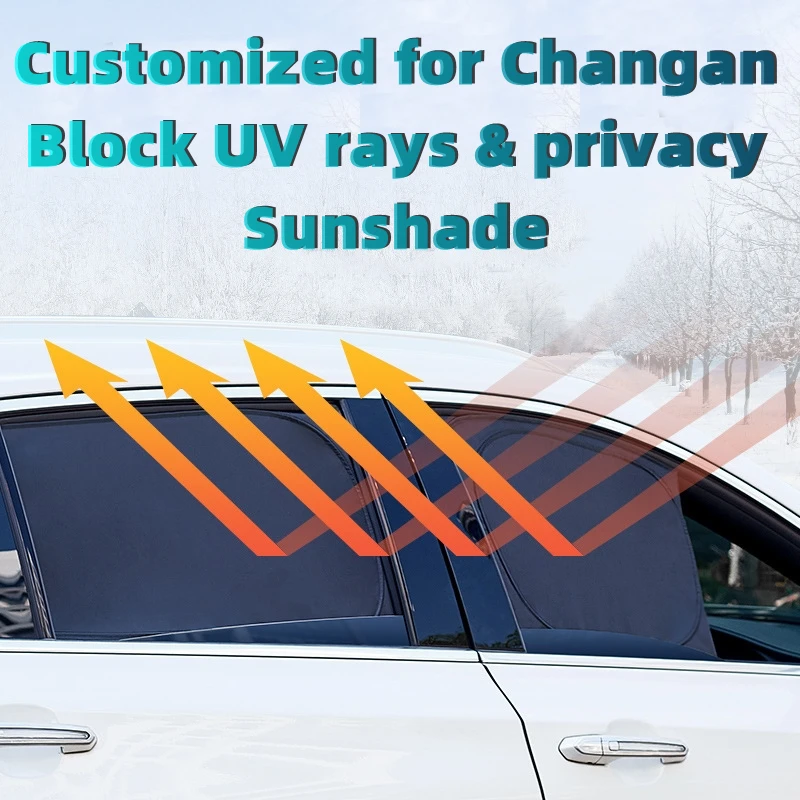

Accseeory Window Curtain Car Sun Shade Magnetic Sunshades Mesh Cover For Changan CS15 CS35 Plus CS55 CS75 CS85 CS95 CX70 UNI-K