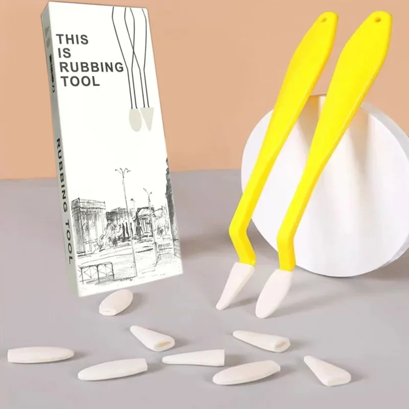 Simple Art Sketch Wipe Knife Washable Sponge Highlight Brush Artist Drawing Correction Detail Tools Eraser Pen Art Supplies sketch eraser pen sketch sponge wiper