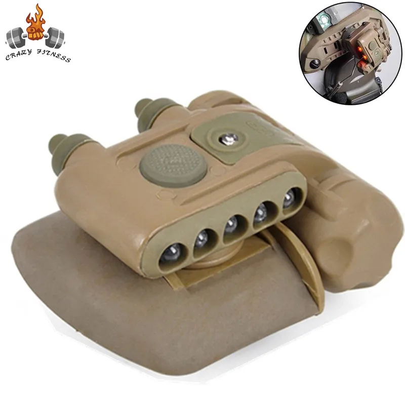 LEDHuntingCapLightTacticalFMAHelmetSafetyFlashlightIFFSignal