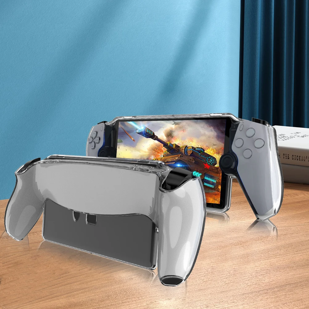 TPU Full Protection Protector Cover Shockproof Transparent Game Machine Grip Shell Case Anti-Scratch for Sony Playstation Portal