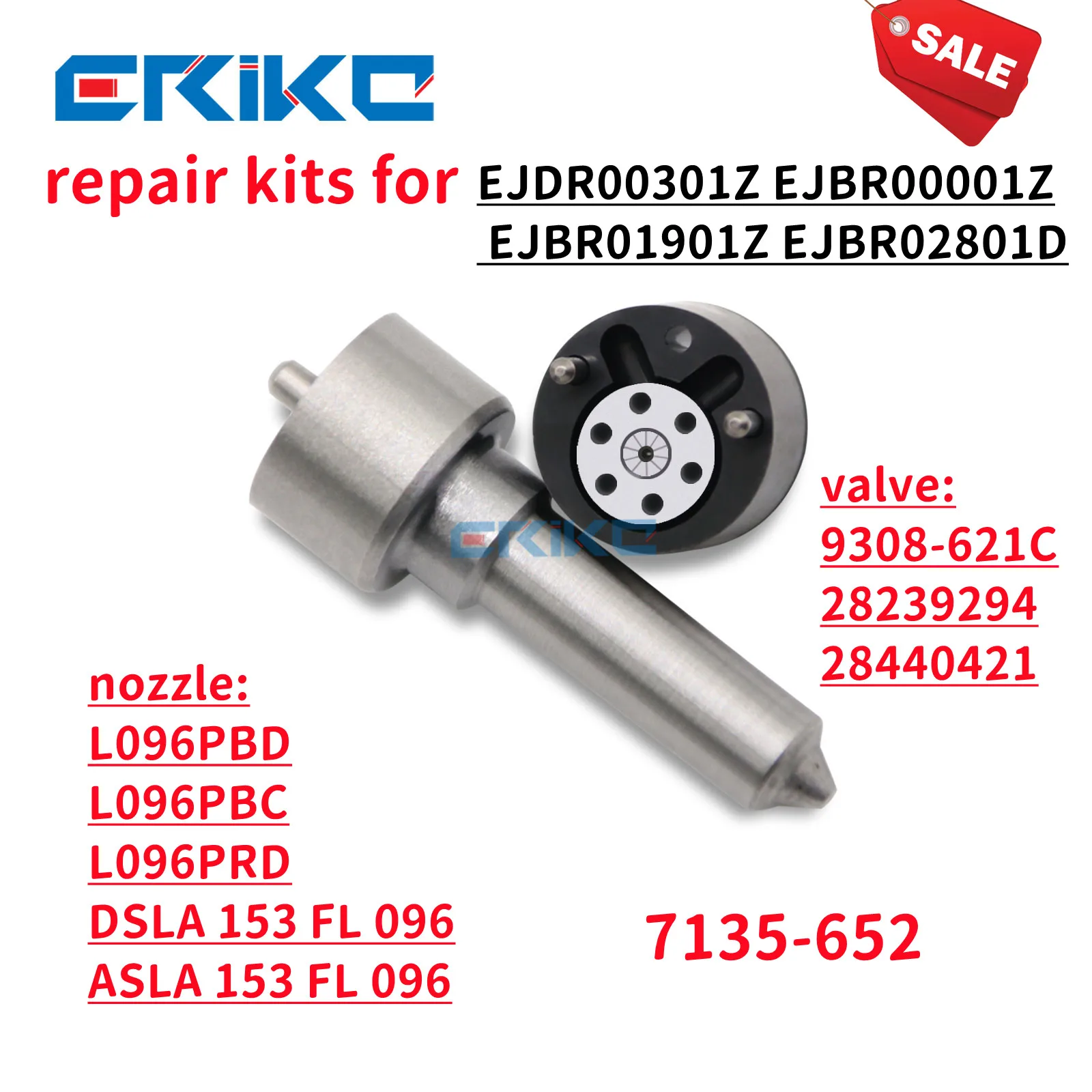 

EJDR00301Z EJBR00001Z EJBR01901Z EJBR02801D Repair KitS NOZZLE L109PBD VALVE 9308-621C 28239294 28440421 7135-652