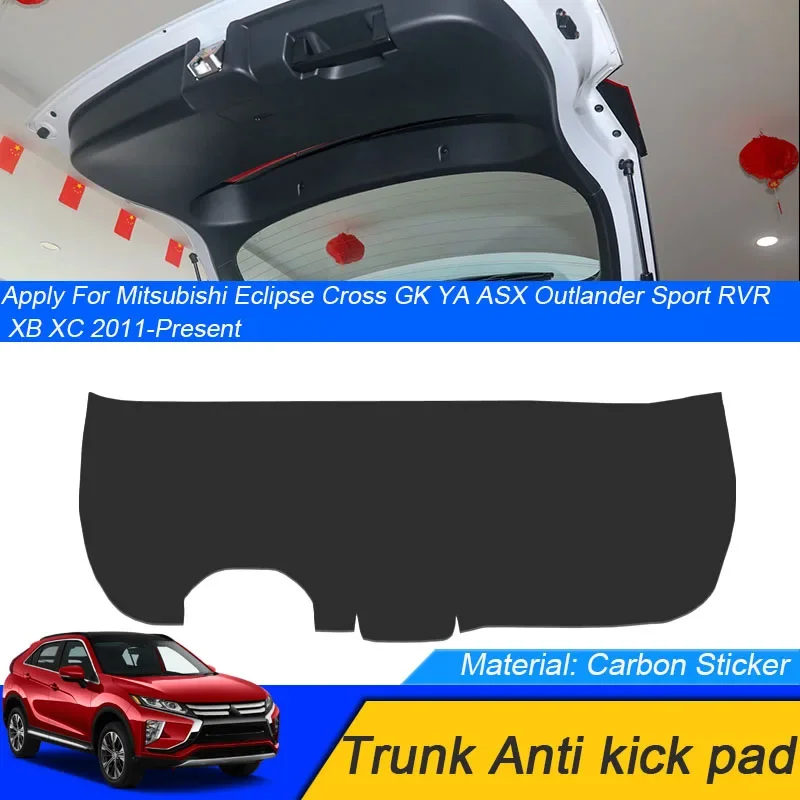 

Для Mitsubishi Eclipse Cross GK YA ASX Outlander Sport RVR XB XC автомобильный противоударный углеродный коврик для багажника защита от погоды наклейка на заднюю дверь