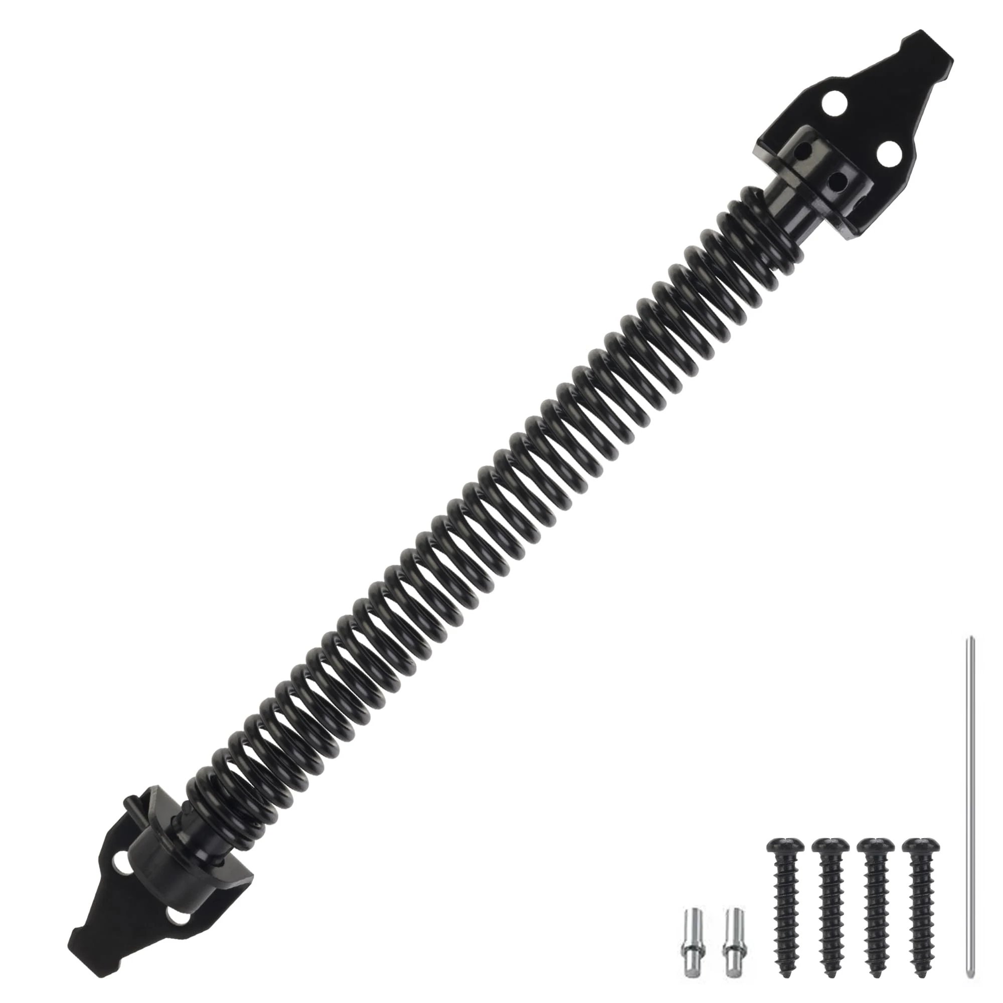 14" Gate Spring Self Closing Outdoor Door Spring Automatic Gate Closure Hardware with Adjustable Tool for Wooden Vinyl Fence